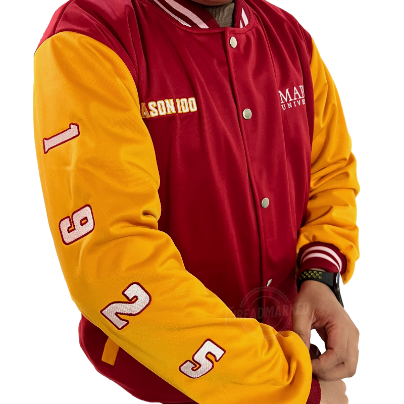 MAPUA Cardinals Season 100 Varsity Jacket - Red/Yellow