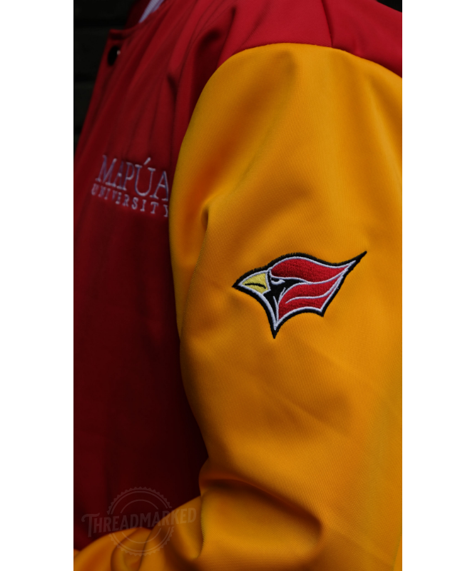 MAPUA Cardinals Season 100 Varsity Jacket - Red/Yellow