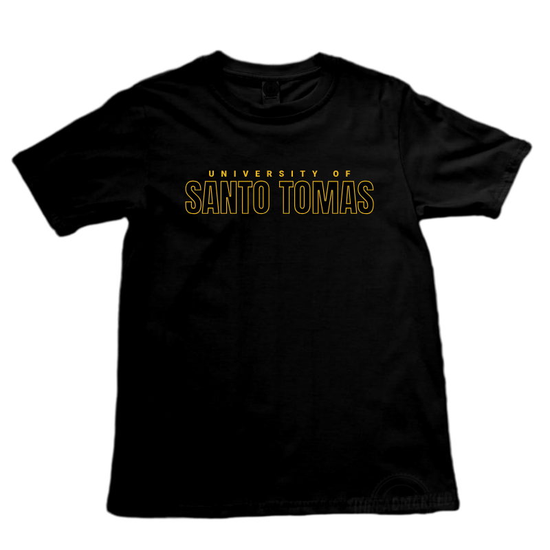 UST Classic "Santo Tomas" Embroidered Shirt BLACK
