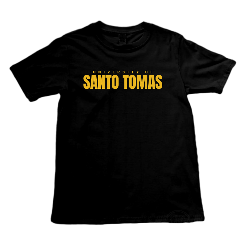 UST Classic "Santo Tomas" Embroidered Shirt BLACK