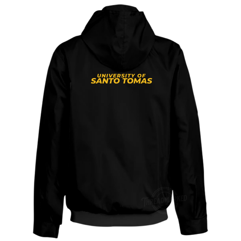 UST Tigers Windbreaker Jacket (removable hood) BLACK