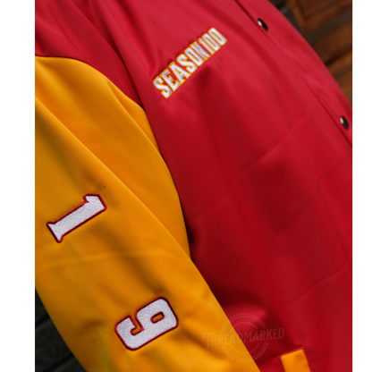 MAPUA Cardinals Season 100 Varsity Jacket - Red/Yellow