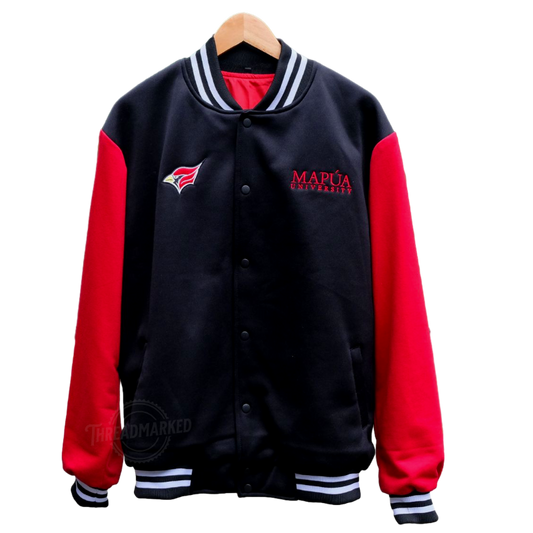 MAPUA Cardinals Season 100 Varsity Jacket - Black/Red [ON-HAND]