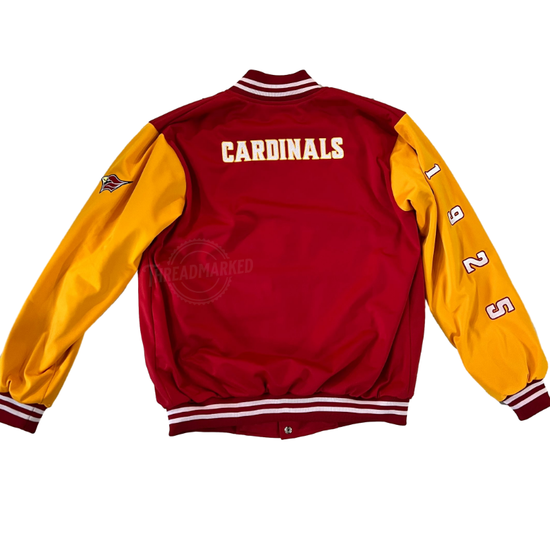 MAPUA Cardinals Season 100 Varsity Jacket - Red/Yellow