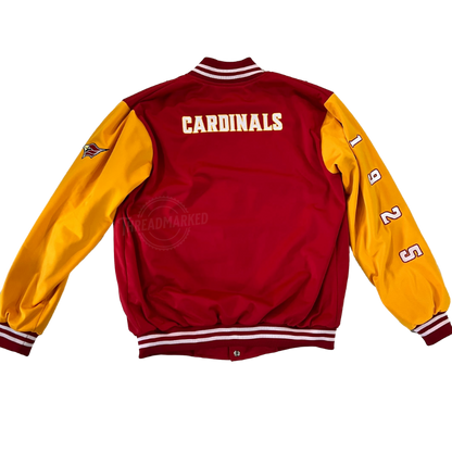 MAPUA Cardinals Season 100 Varsity Jacket - Red/Yellow