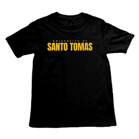 UST Classic "Santo Tomas" Embroidered Shirt BLACK