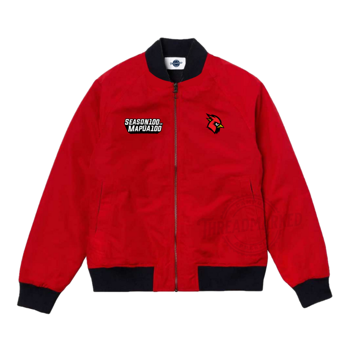 MAPUA Global Season 100 for Mapua 100 Bomber Jacket - Red – Threadmarkedph