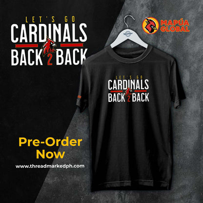 Cardinals Back 2 Back Embroidered Shirt [ PRE ORDER BATCH 1: SHIPS 2 WEEKS AFTER PLACING YOUR ORDER]