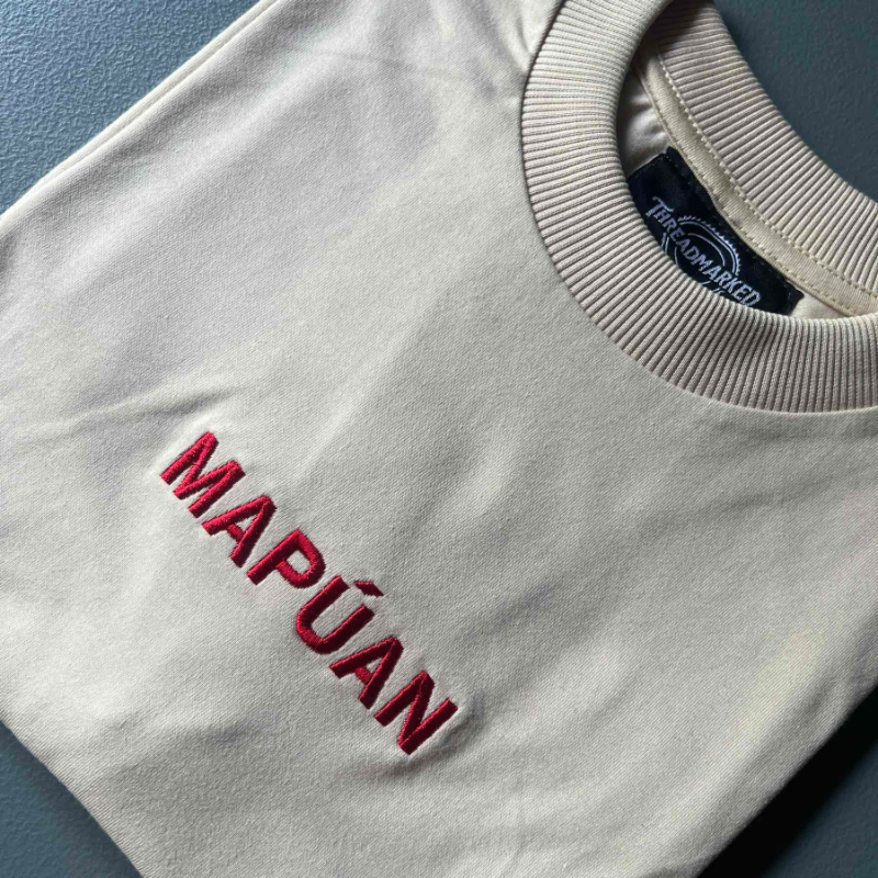 MAPUA Embroidered Oversized Tee - Oat