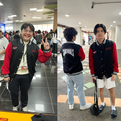 MAPUA Cardinals Season 100 Varsity Jacket - Black/Red [ON-HAND]