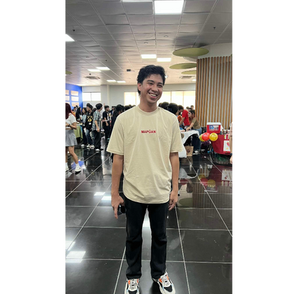 MAPUA Embroidered Oversized Tee - Oat