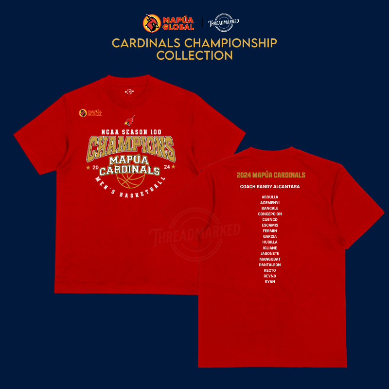 MAPUA Global CARDINALS CHAMPIONSHIP SHIRT [BATCH 2]